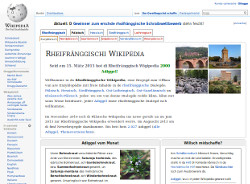 Die Rheifränkisch Wikipedia