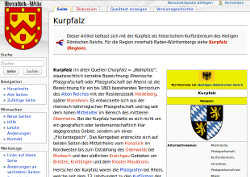 Die Kurpfalz im Heralik-Wiki