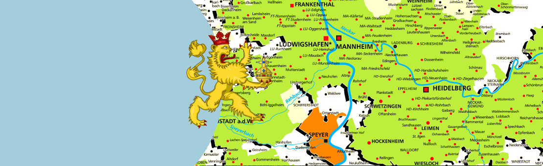 Die beste Karte der Kurpfalz